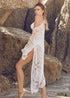 Vestido tipo cárdigan con bordado de encaje bohemio Steph